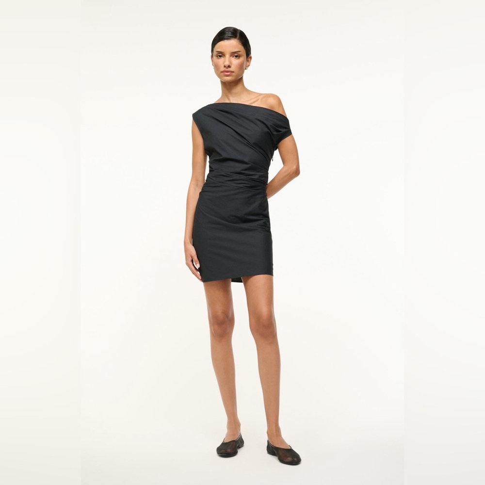 STAUD - Phare Mini Dress in Black